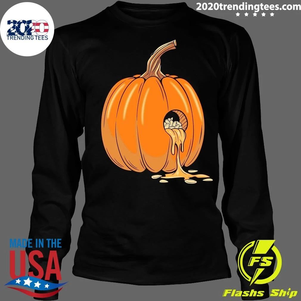 Gourdy Hole Halloween Tee Shirt