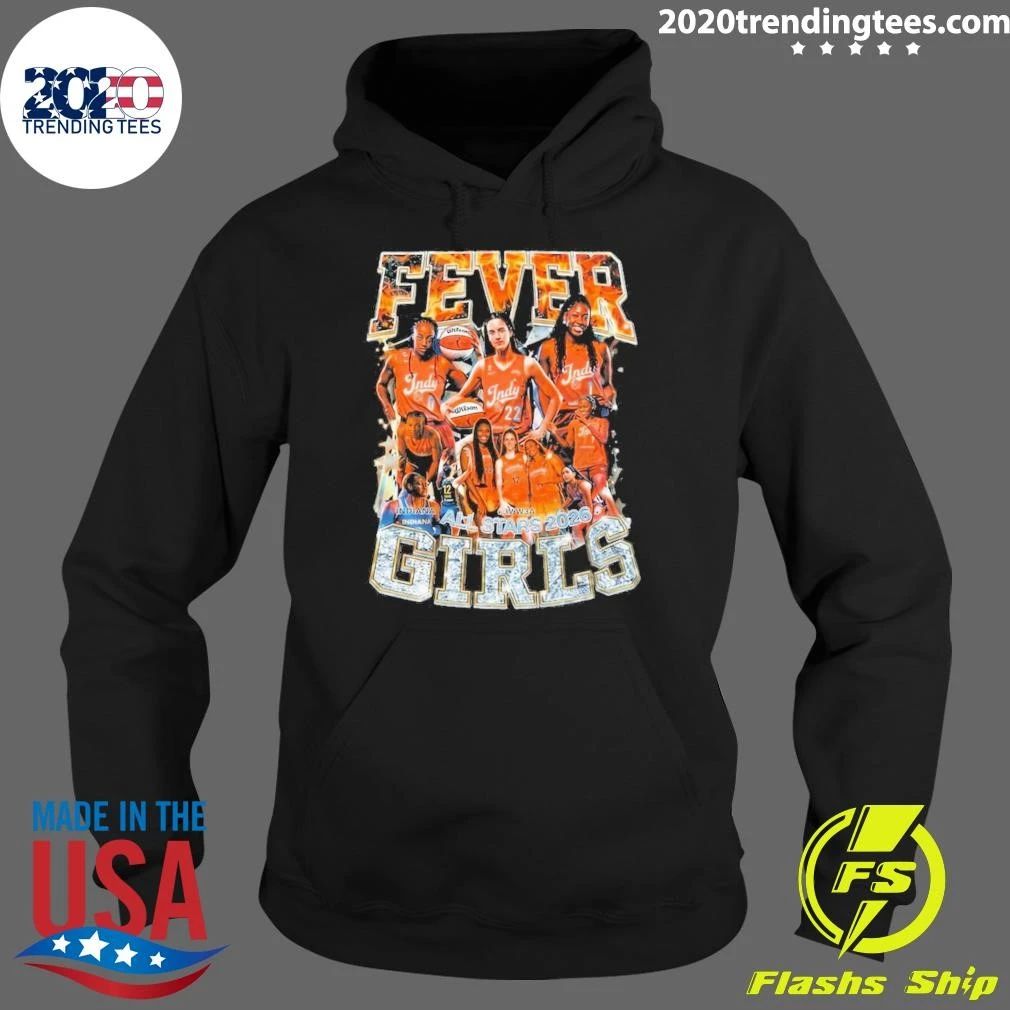 WNBA Basketball Fan Indiana Fever Girls All Stars Tee Shirt