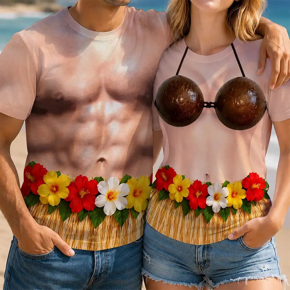 3D Funny Body Hula Dance - Personalized Full Print T Shirt