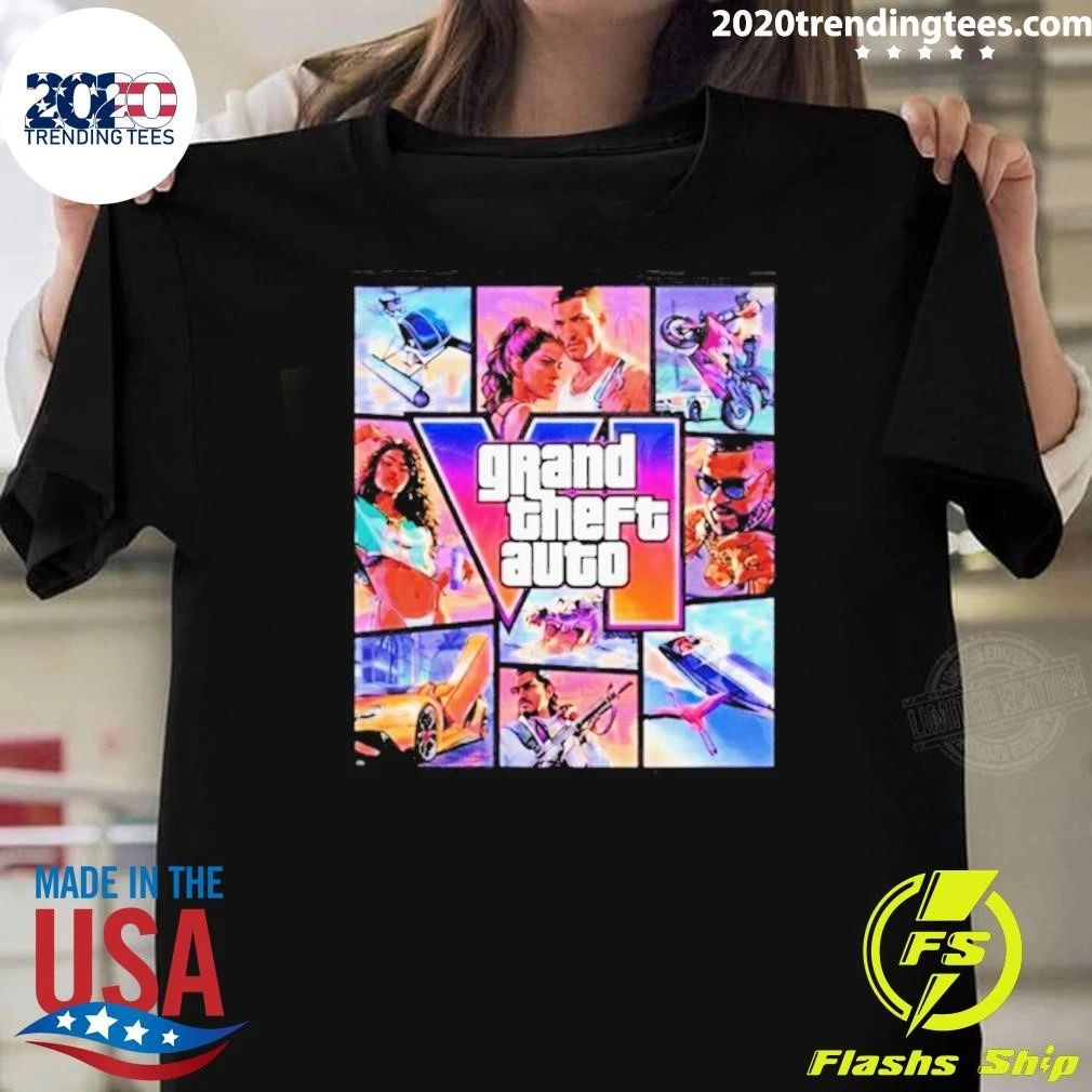 Gta 6 Vice City Stories Graphic Shirt