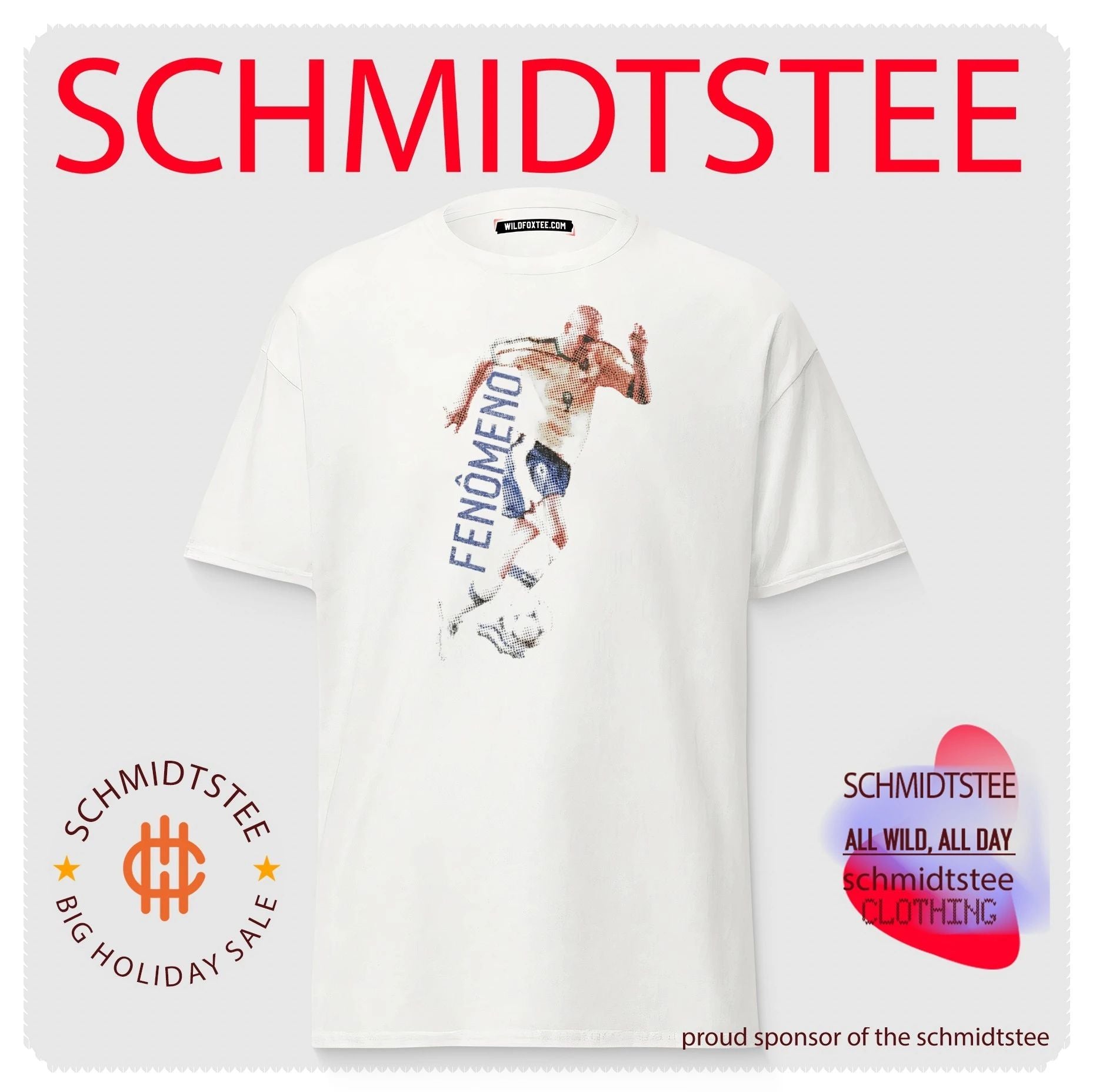 Ronaldo Nazario FENOMENO illustration shirt