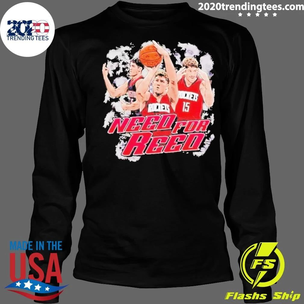 Reed Sheppard Houston Rockets Need for Reed Collage Shirt