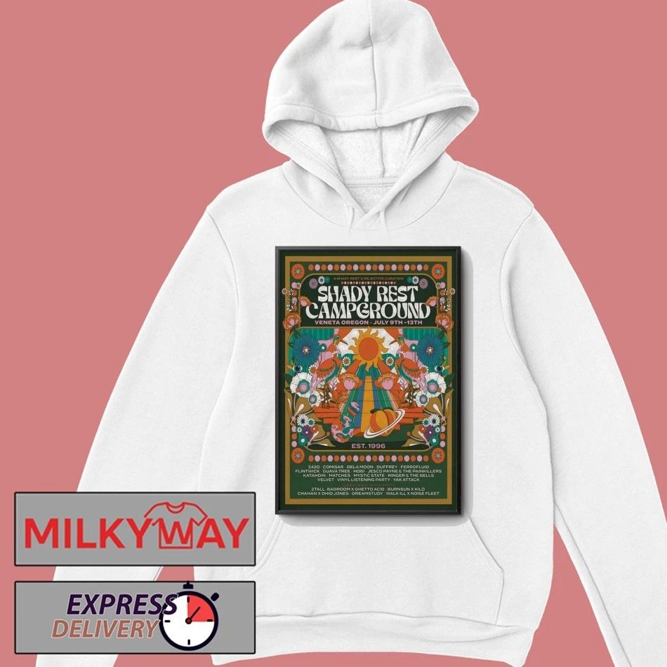 Shady Rest Campground 7 9-7 13 2026 Veneta OR Poster shirt