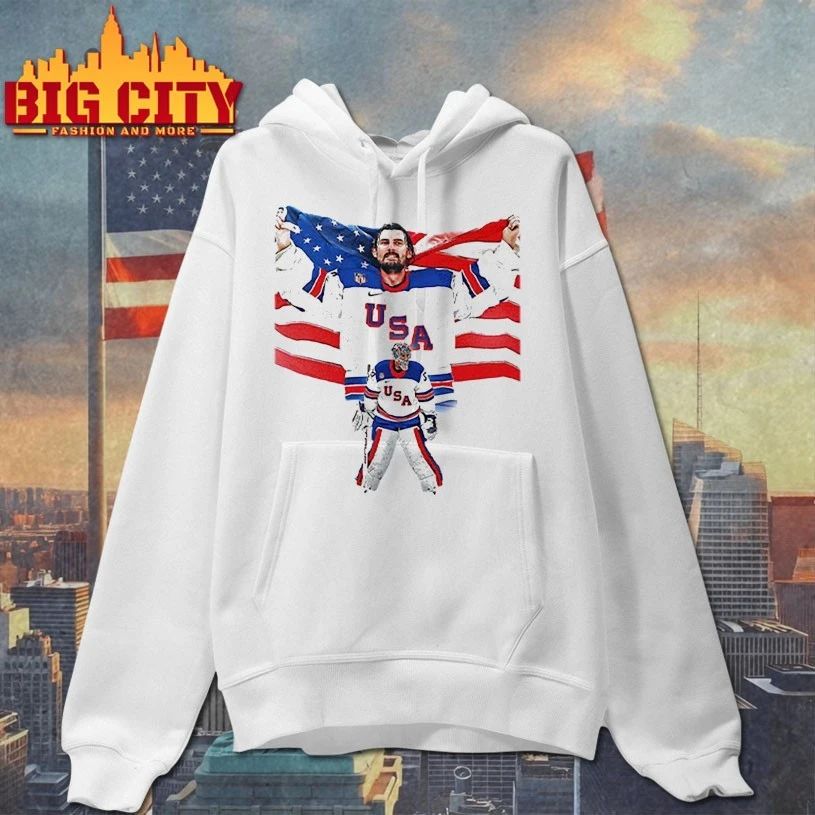 Connor Hellebuyck USA Hockey Champions 2026 T-shirt