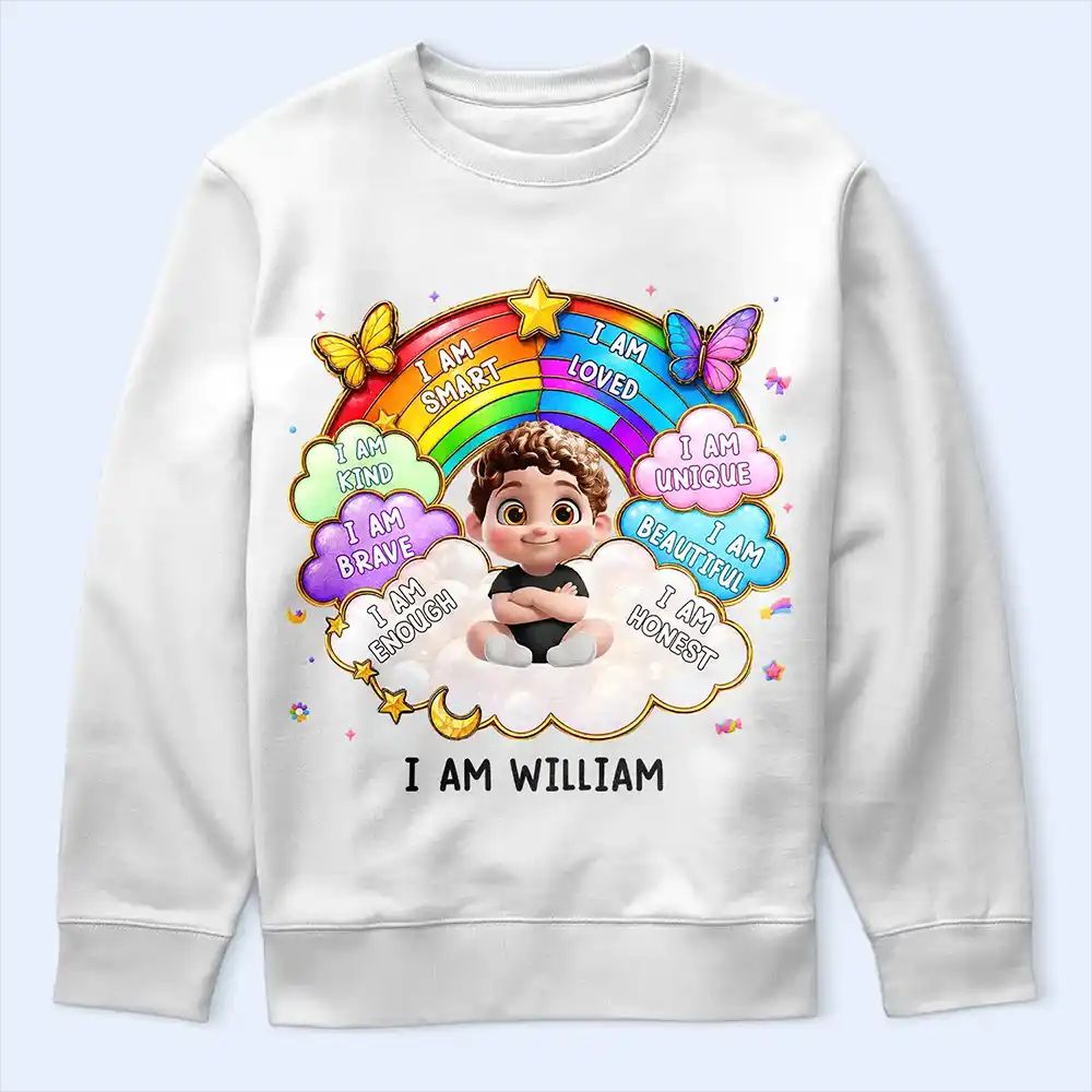 I Am Smart Kind Brave Butterfly - Personalized T Shirt