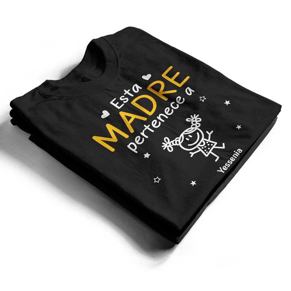 Este Abuelo Esta Abuela Este Papá Esta Mamá Pertenece A - Camiseta Personalizada