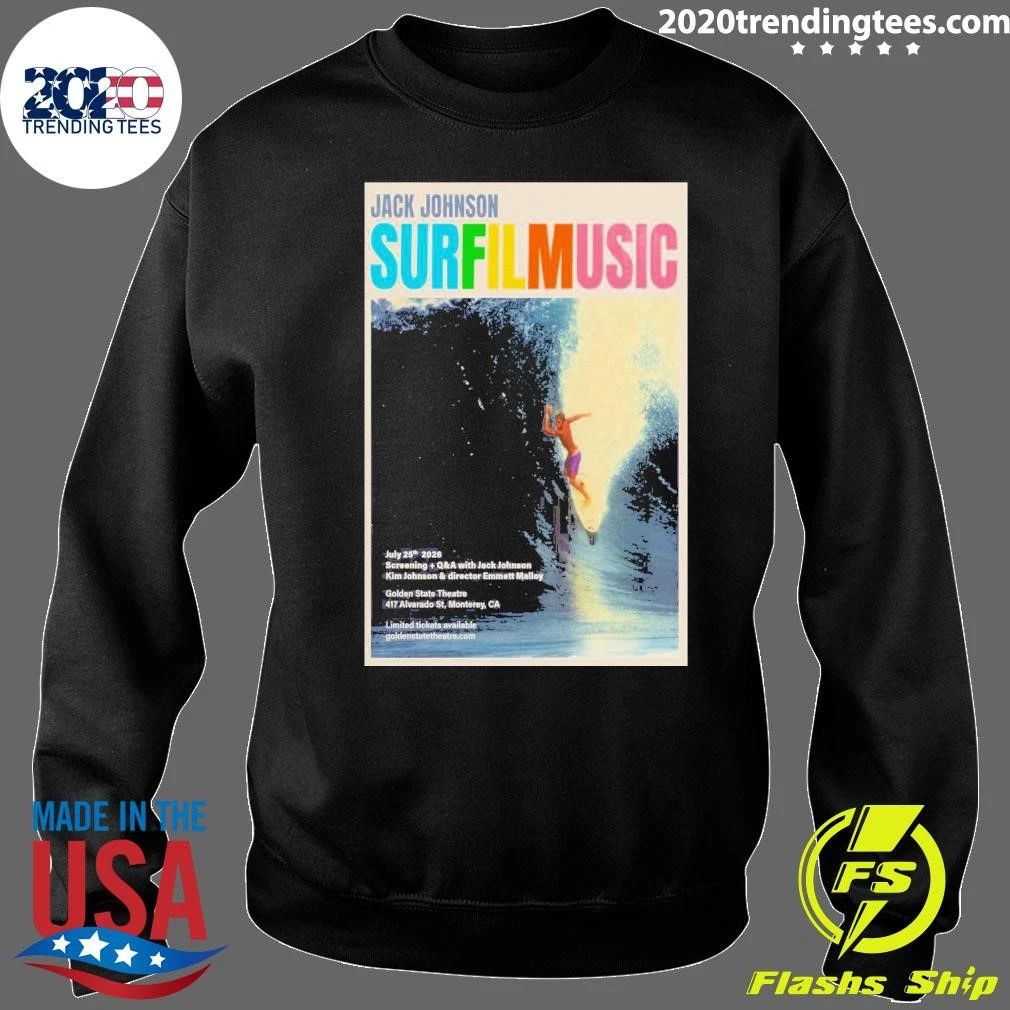 Jack Johnson July 25 2026 Golden State Theatre in Monterey Shirt