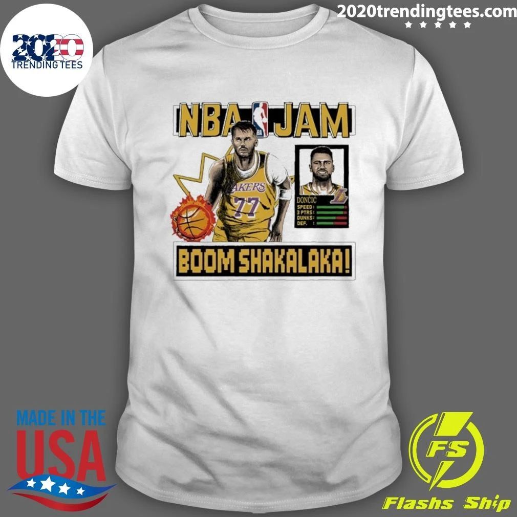 Lakers Luka NBA Jam Boom Shakalaka Shirt