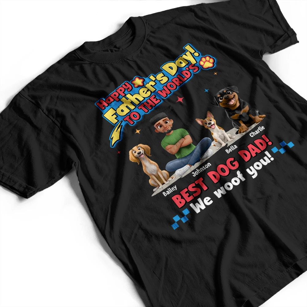 To The World Best Dog Mom I Woof You Pet Lover - Personalized T Shirt