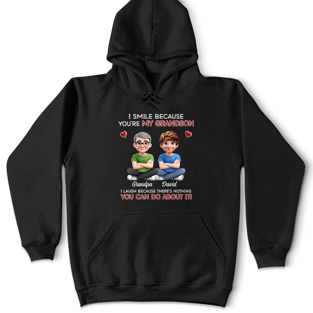 I Smile Because You Are My Daughter Son - Personalized T Shirt
