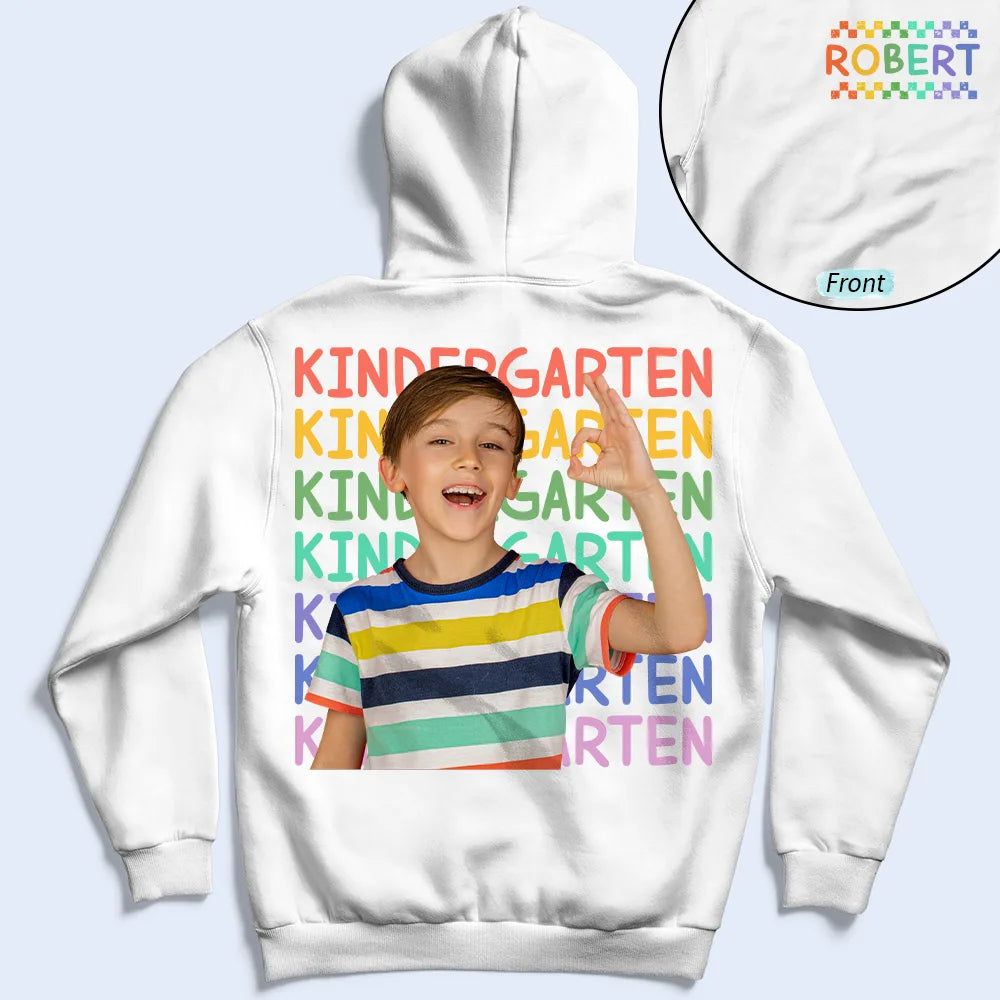 Custom Photo Kid Portrait Kindergarten Preschool - Personalized T Shirt