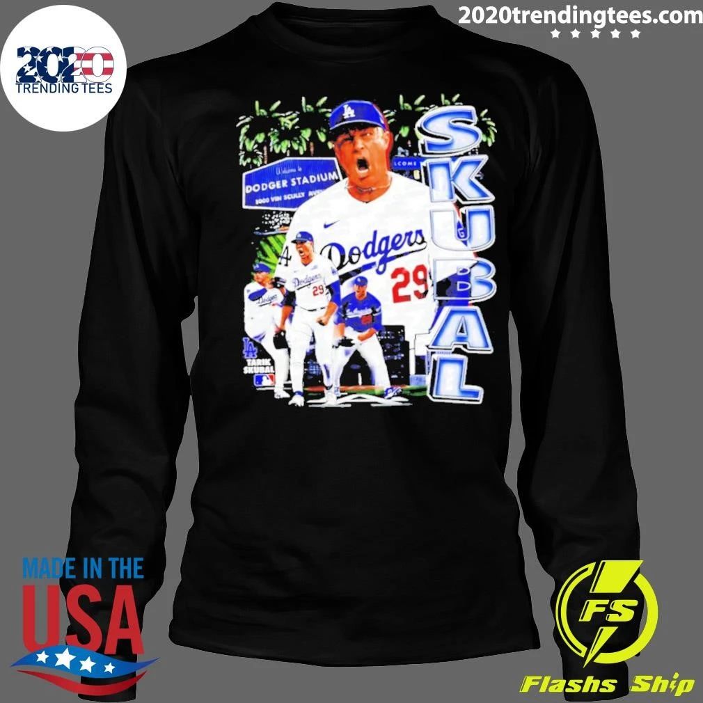 Tarik Skubal Los Angeles Dodgers Baseball Collage Graphic Shirt