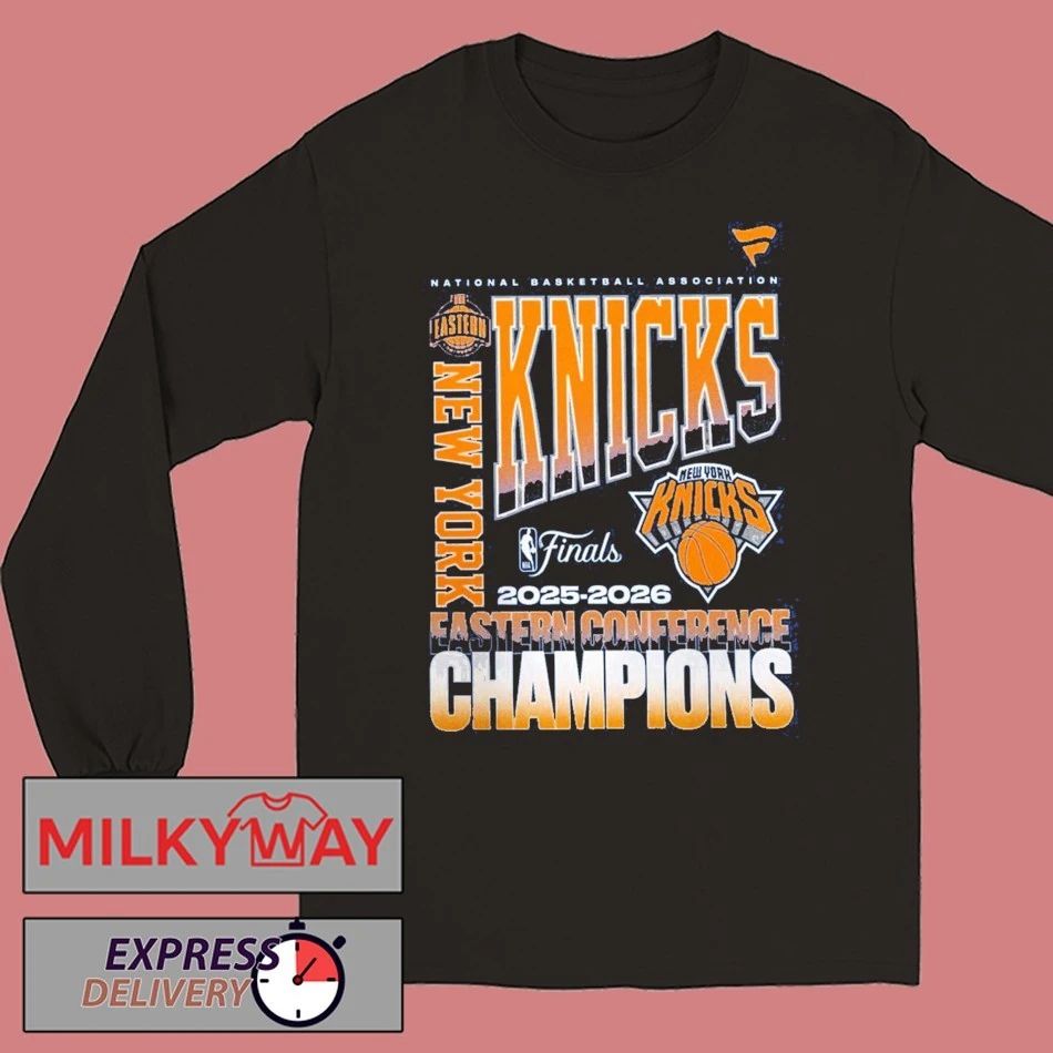 New York Knicks Fanatics 2026 NBA Eastern Conference Champions Blue T-Shirt