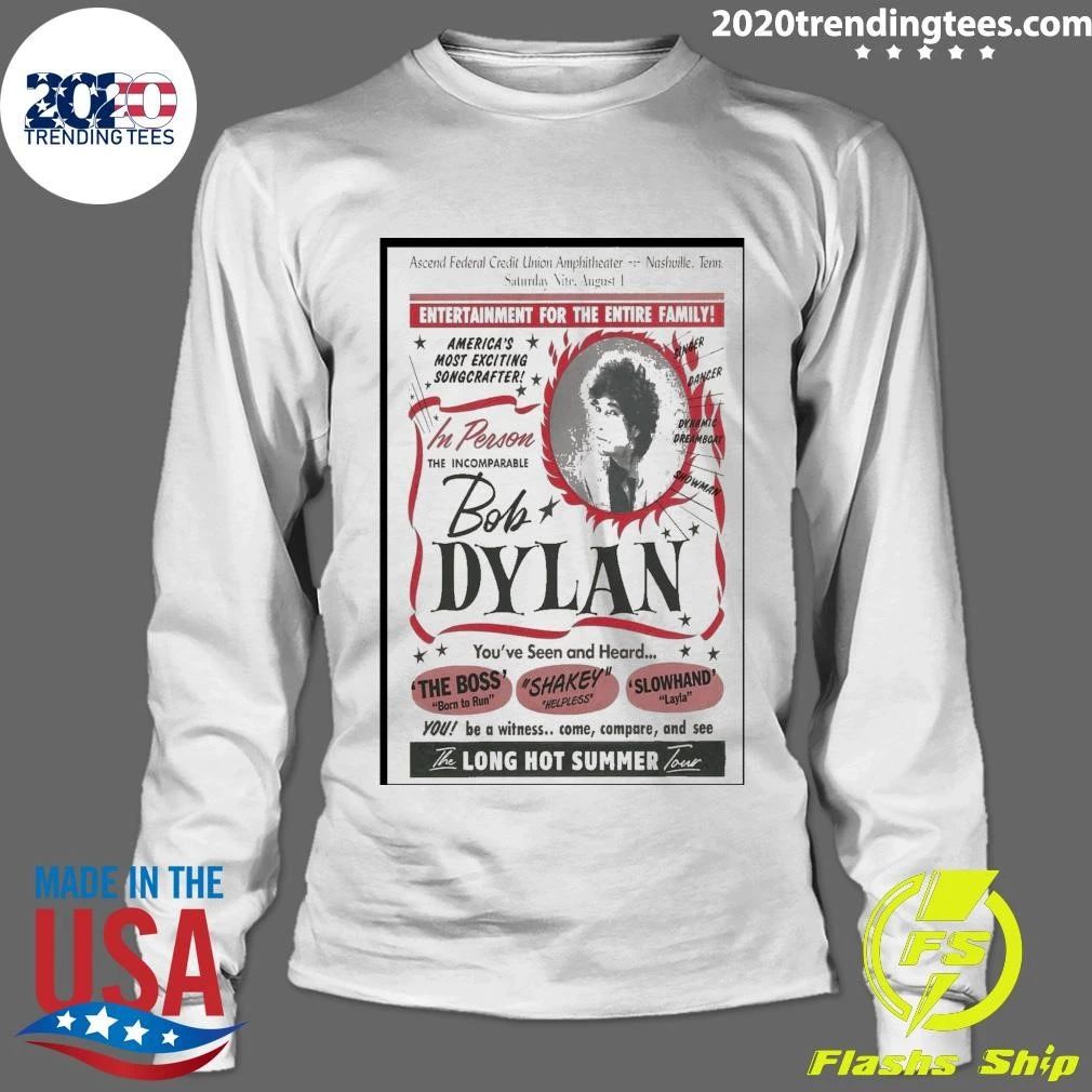 Awesome Bob Dylan Ascend Federal Credit Union Amphitheater Nashville T-Shirt
