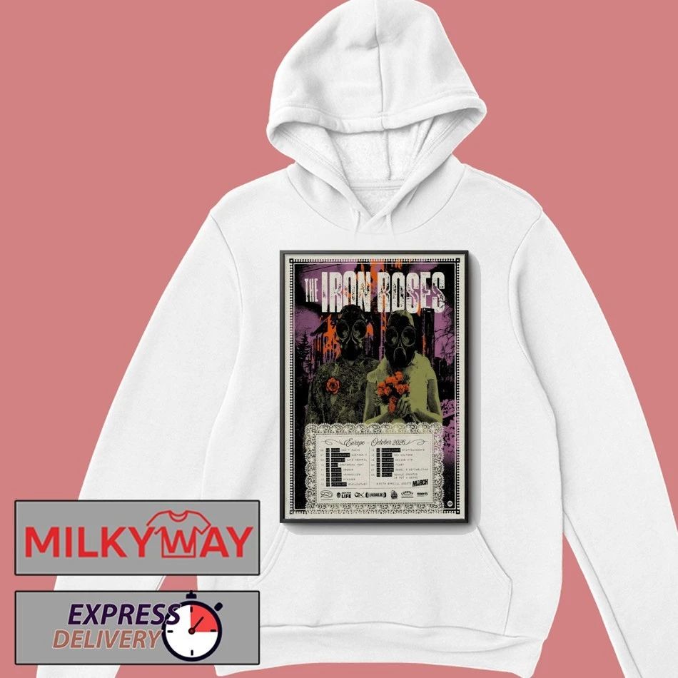 The Iron Roses Poster Tour Europe October 2026 shirt