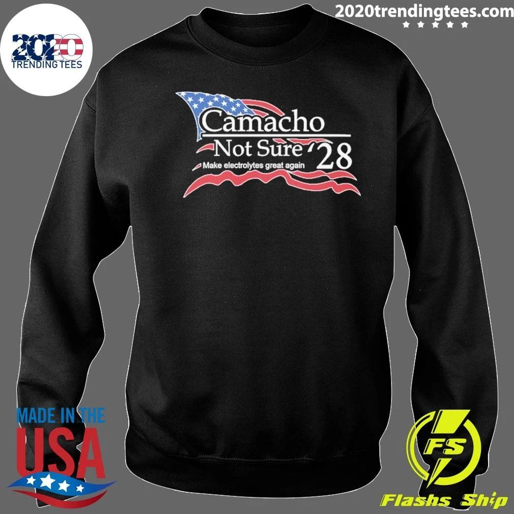 Camacho Not Sure 28 Make Electrolytes Great Again USA Flag Shirt