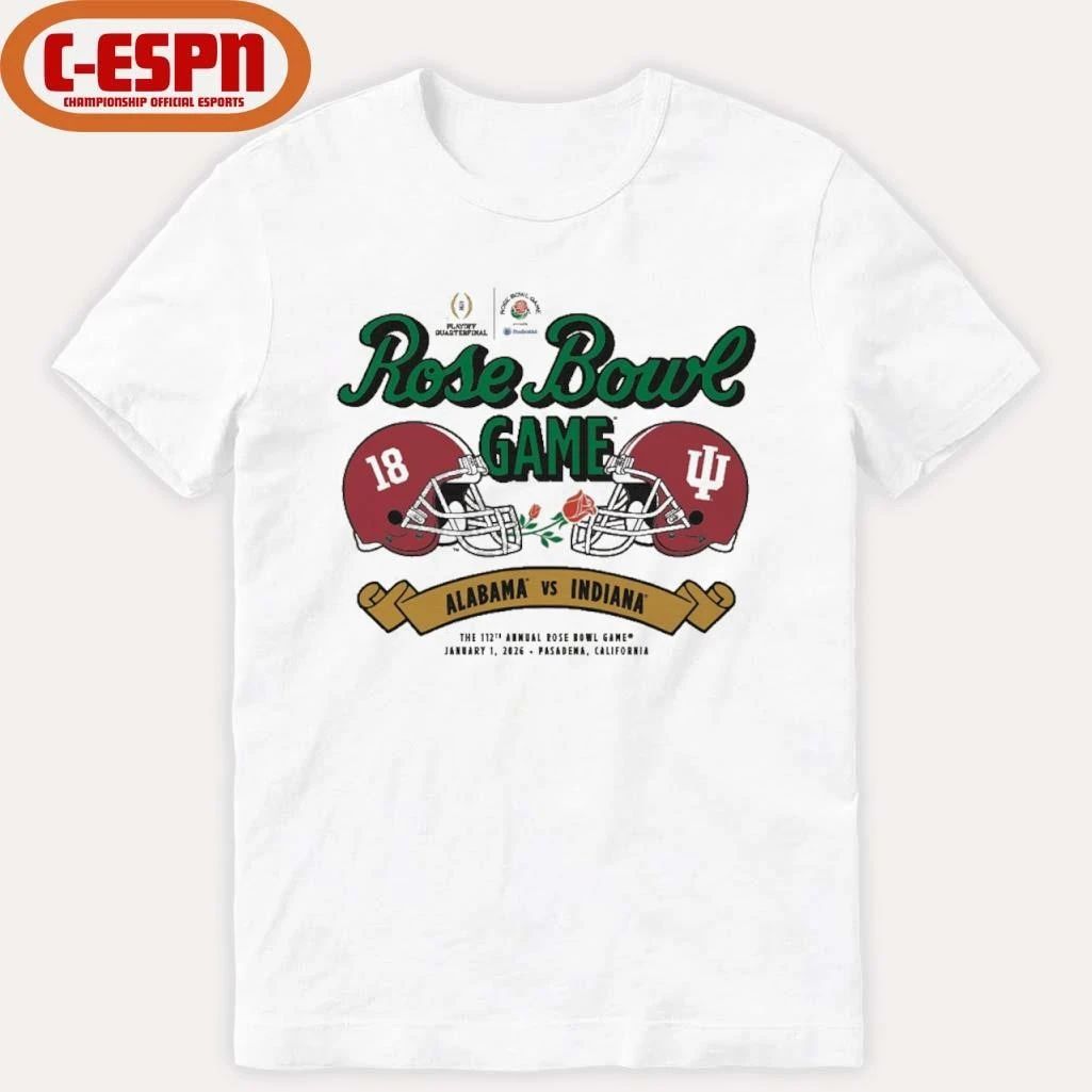 Indiana vs. Alabama 2026 Rose Bowl Shirt