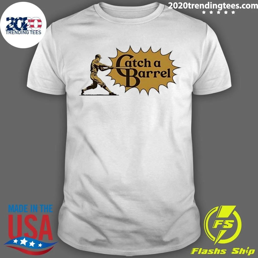 Catch a Barrel Baseball Slugger Swing Shirt