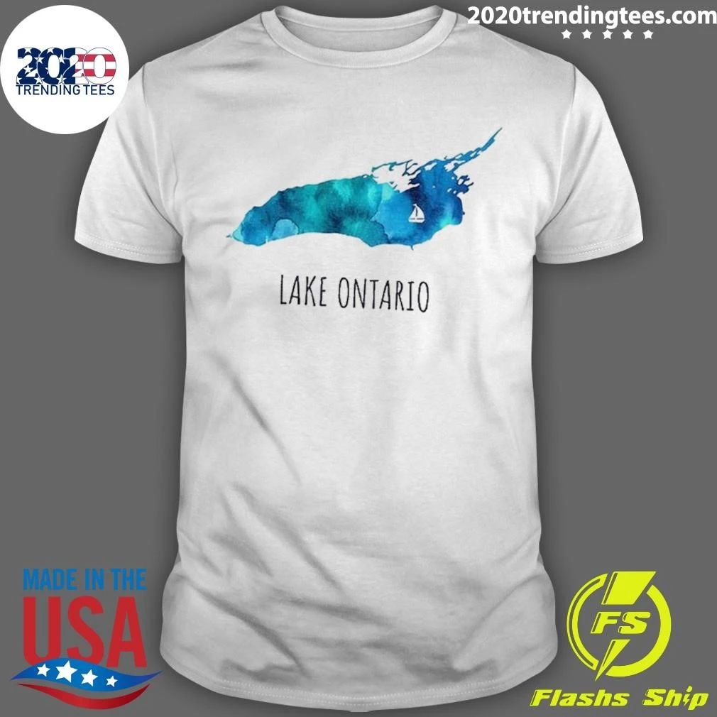 Lake Ontario Canada Map Shirt