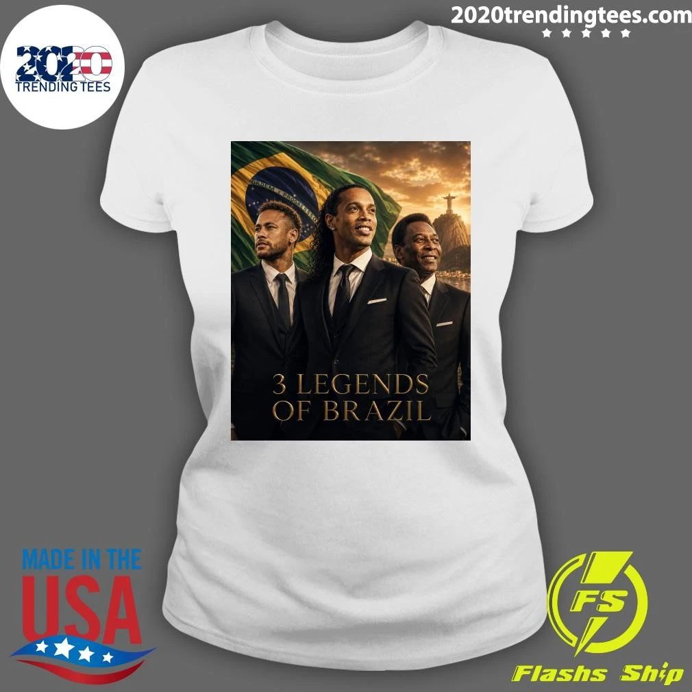 Brazilian Legends, One Legacy Pelé, Ronaldinho, and Neymar Shirt
