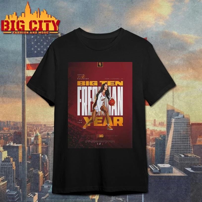 Jazzy Davidson USC Trojans Women’s Basketball Big 10 Freshman Of The Year Shirt