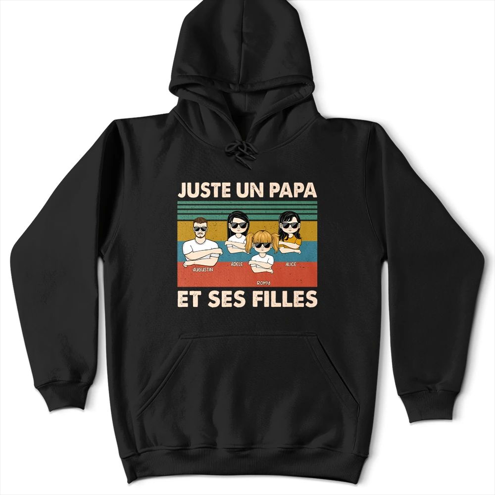 Juste Un Papa Et Sa Fille - T-Shirt Personnalisé