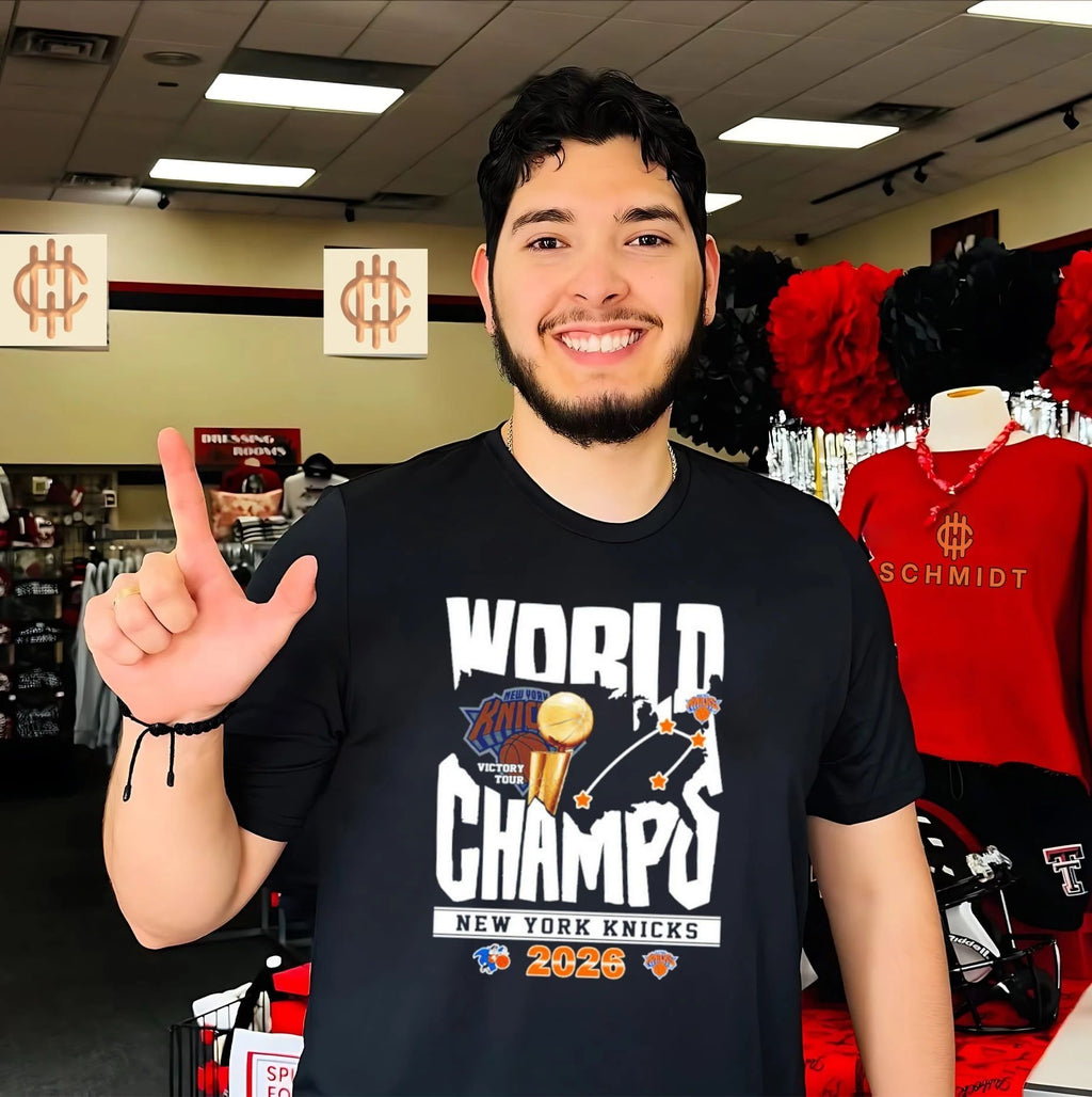New York Knicks 2026 World Champions State Victory Tour shirt