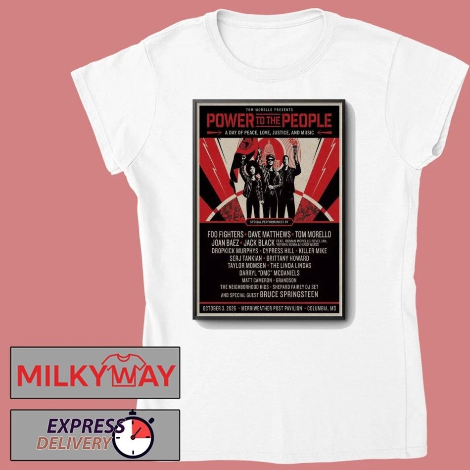 LIMITED Oct 03 2026 Power To The People Festival Columbia, Maryland Poster TOUR shirt