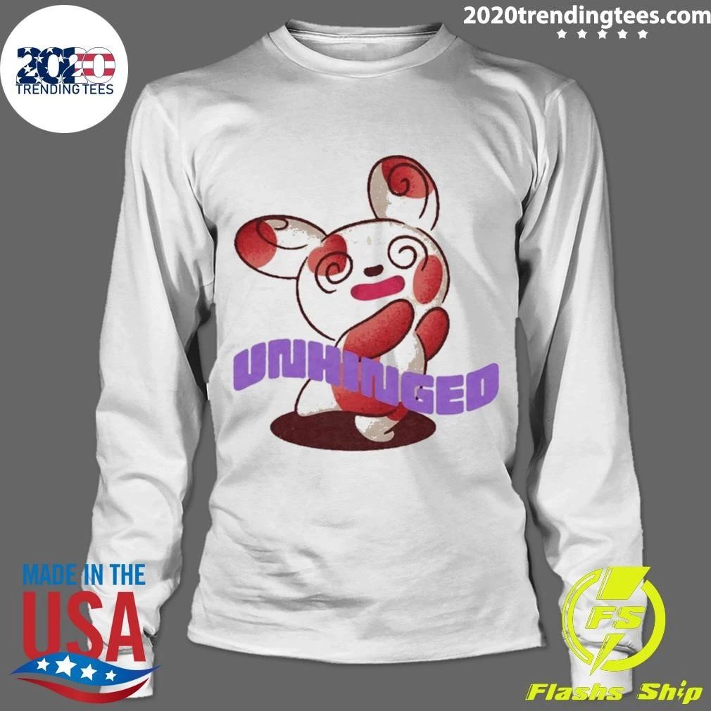 Unhinged Bunny Rabbit Cute Cartoon Funny Shirt