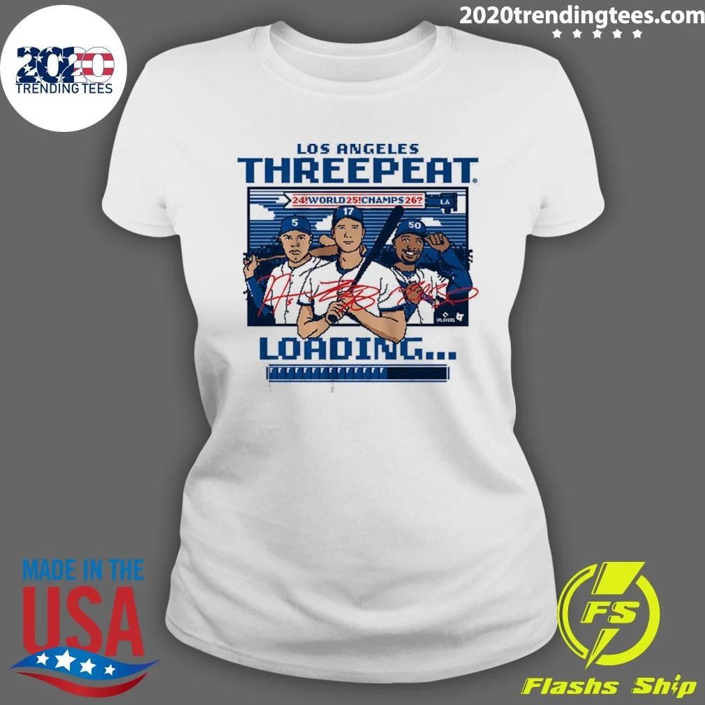 Los Angeles Baseball Threepeat Loading Shirt