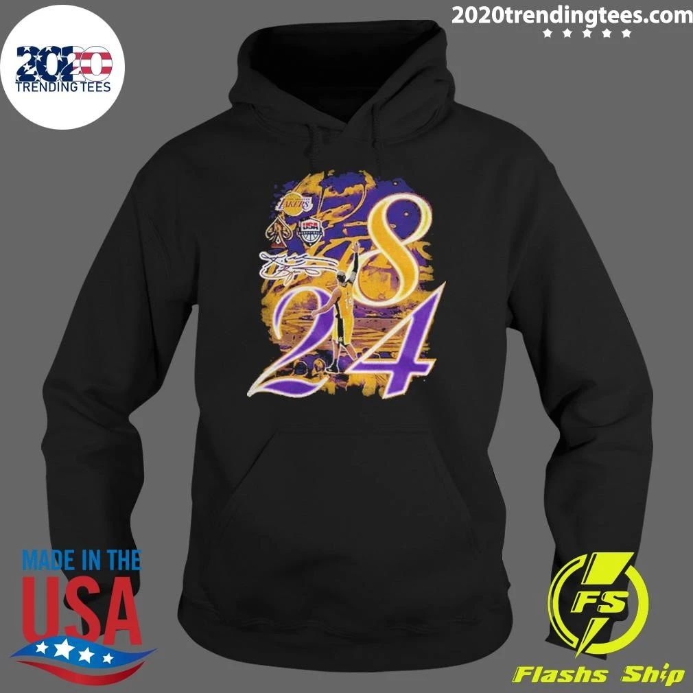Kobe Bryant Los Angeles Lakers Usa Basketball 8 24 Signature Shirt