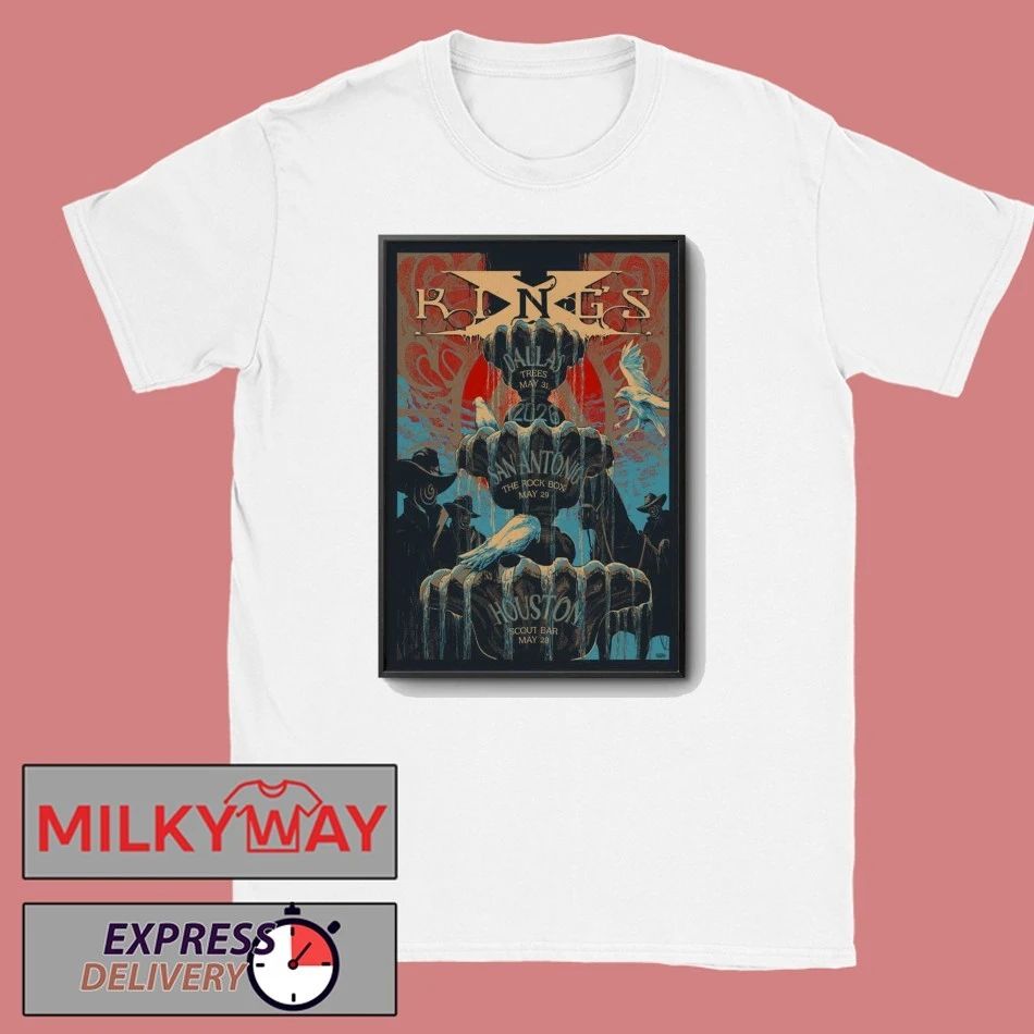 LIMITED King’s X May 29 2026 TOUR San Antonio Poster shirt