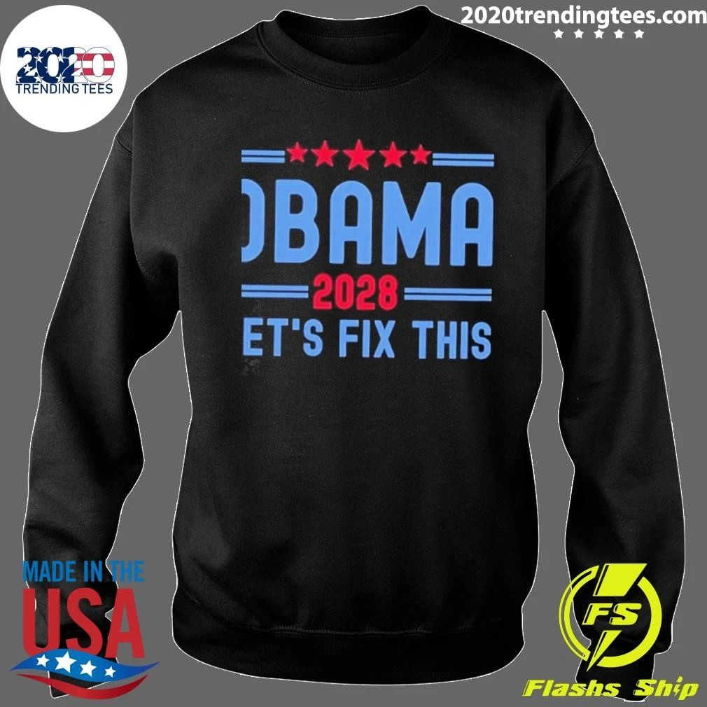 Obama 2028 Let’s Fix This Political Campaign Shirt