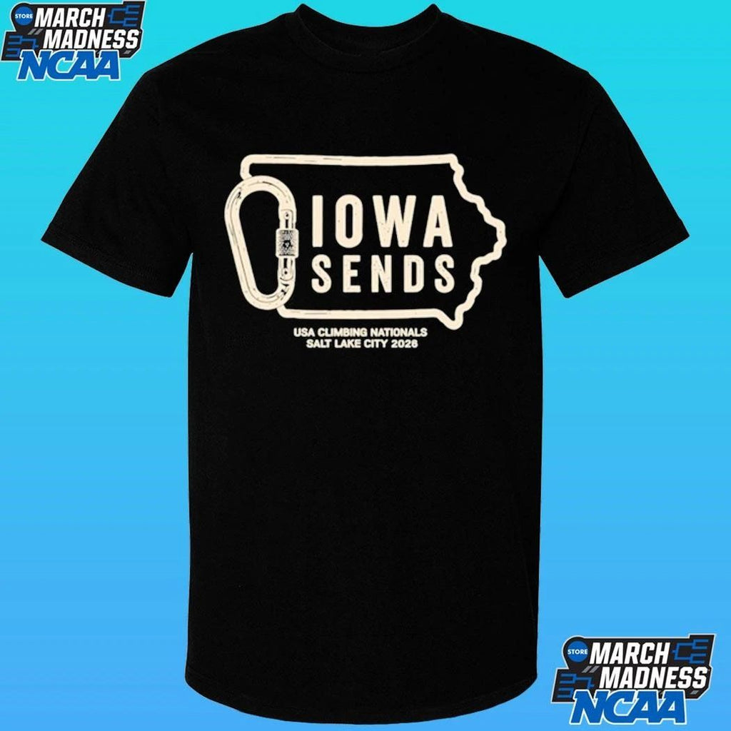 Climb Iowa Iowa Sends Usa Climbing Nationals Salt Lake City 2026 Shirt