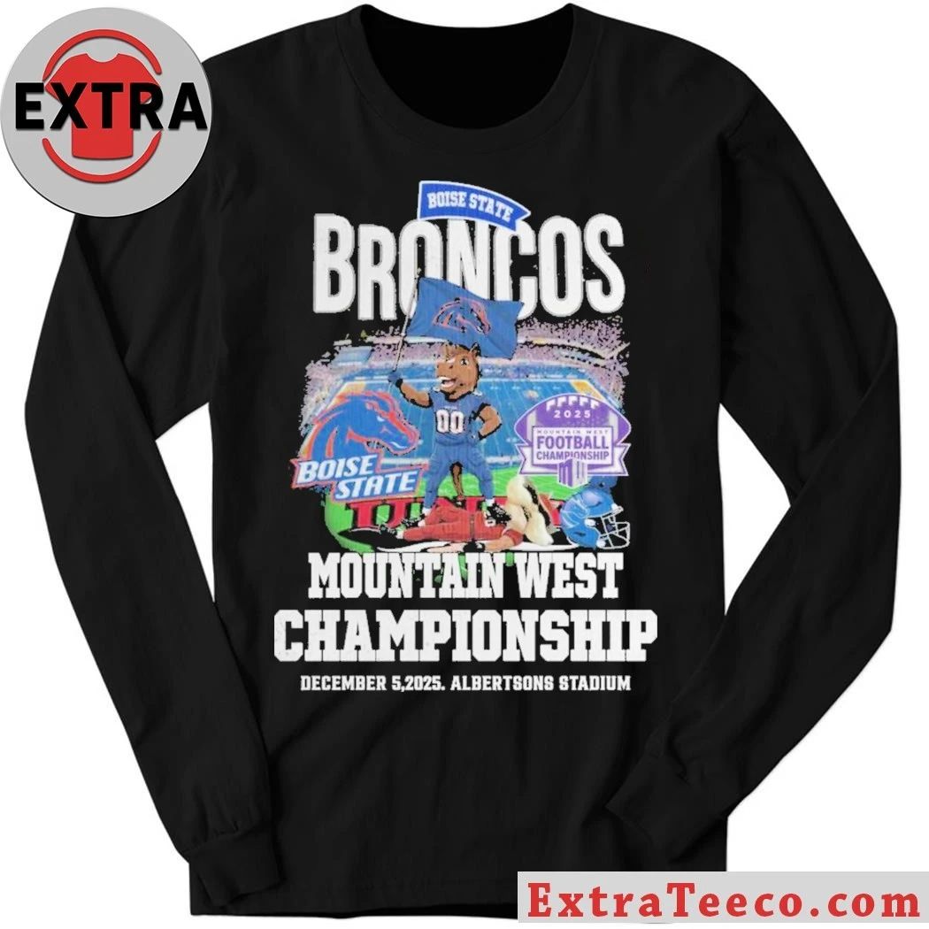 Boise State Broncos Mountain West Conference Championship December 5 2025 Albertsons Stadium Beat UNLV Shirt