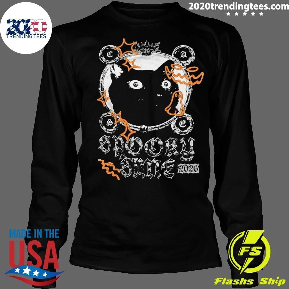 Spooky Scene Merch 2026 Black Cat Halloween Shirt