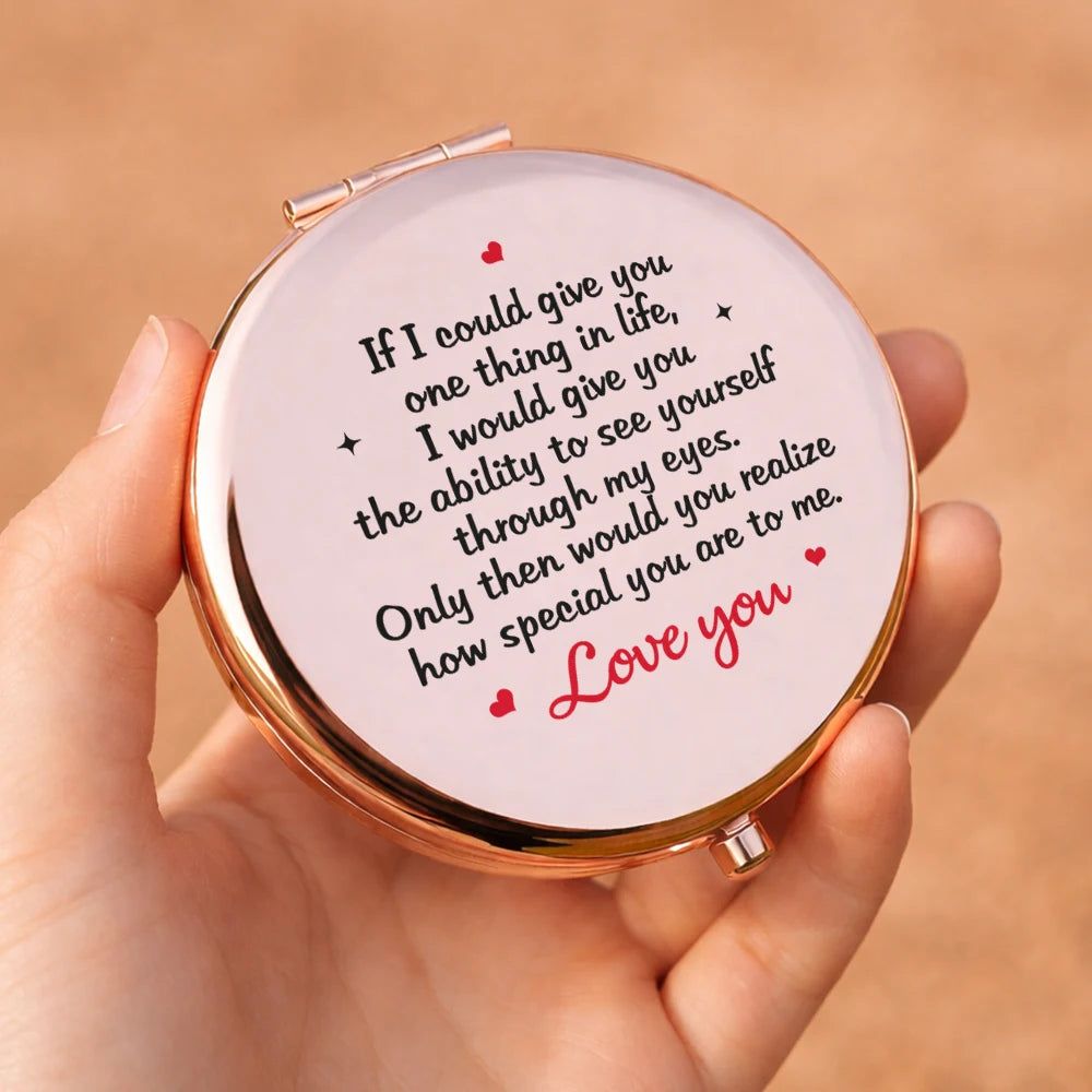 My Daughter If I Could Give You One Thing In Life - Personalized Compact Mirror