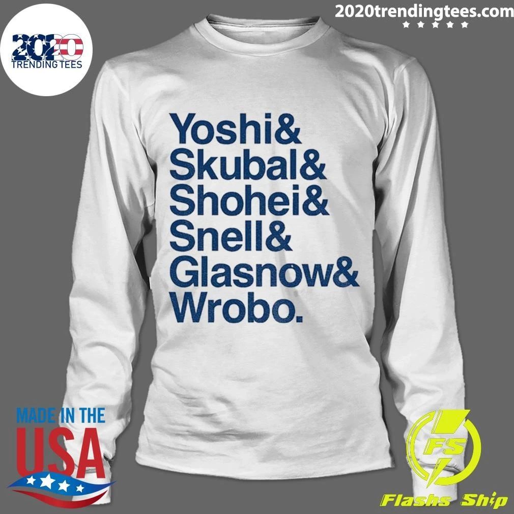 Yoshi Skubal Shohei Snell Glasnow Wrobo Los Angeles Dodgers Baseball Pitchers Ampersand Shirt
