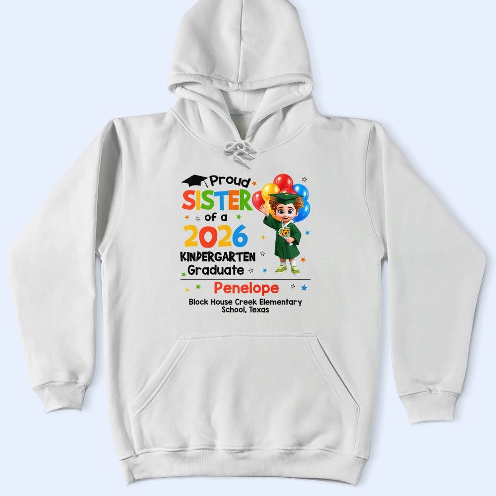 Proud Family Of A Preschool Graduate - Personalized T Shirt