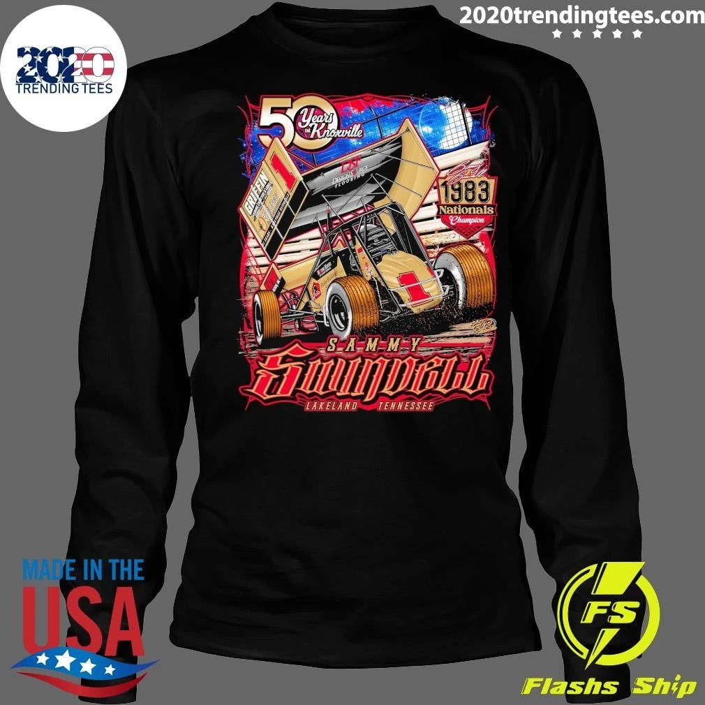 50 Years At Knoxville Sammy Swindell 1983 Nationals Champion Tee Shirt