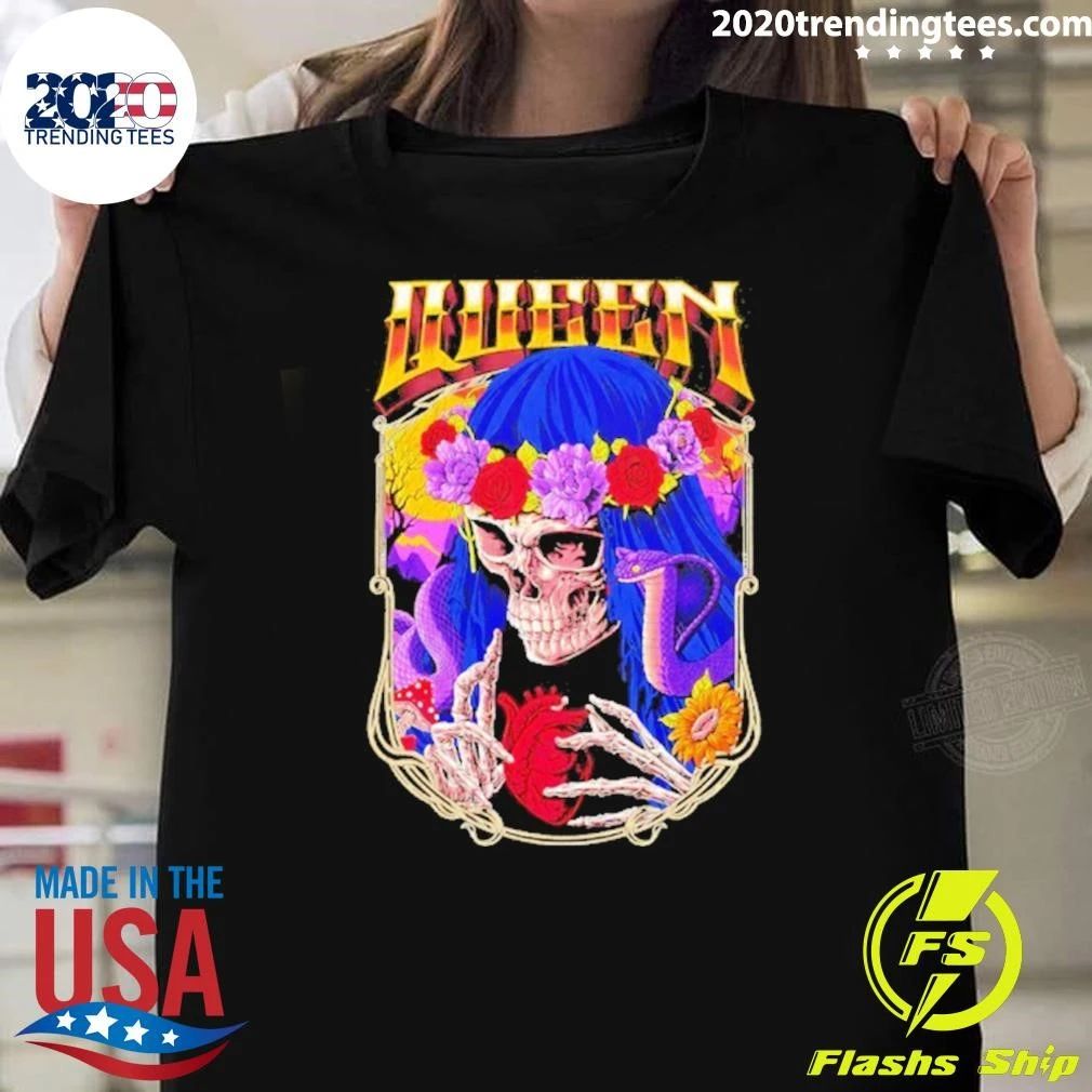 Til Death Skeleton And Fiesta Cobra Floral Shirt