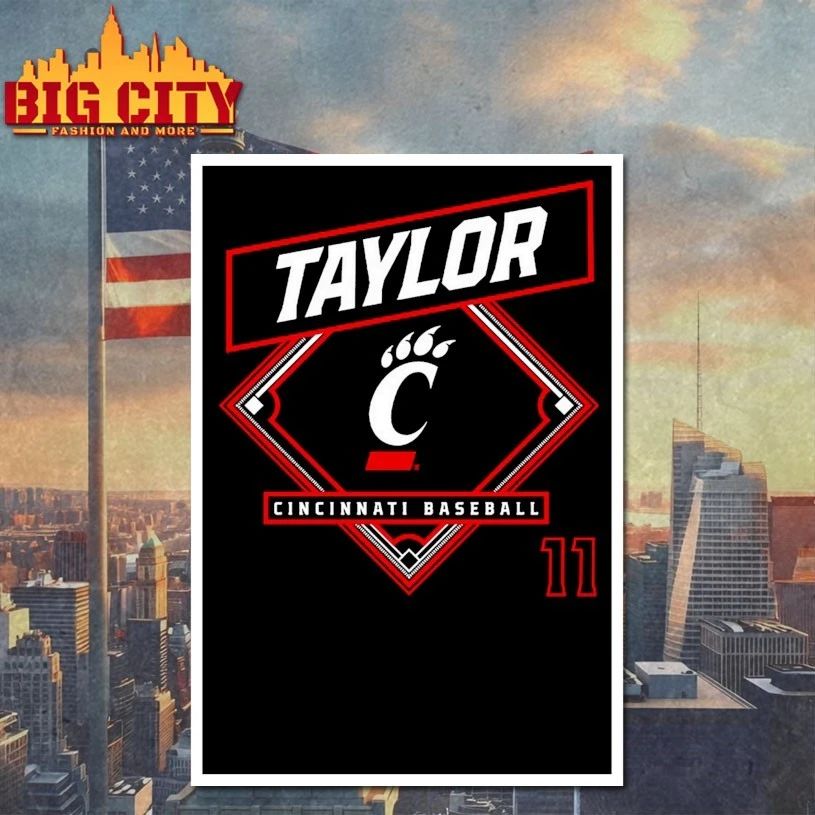 Nathan Taylor Cincinnati Bearcats Baseball T-shirt