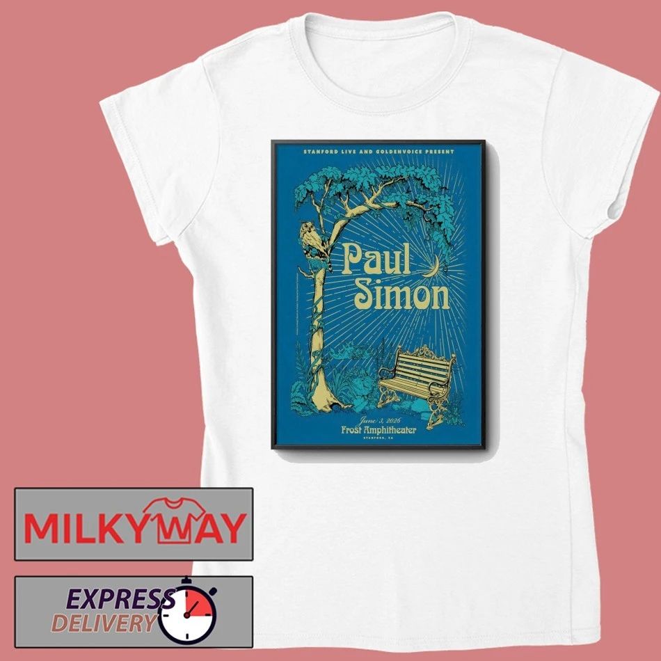 Paul Simon Stanford CA 6 3 2026 Poster shirt