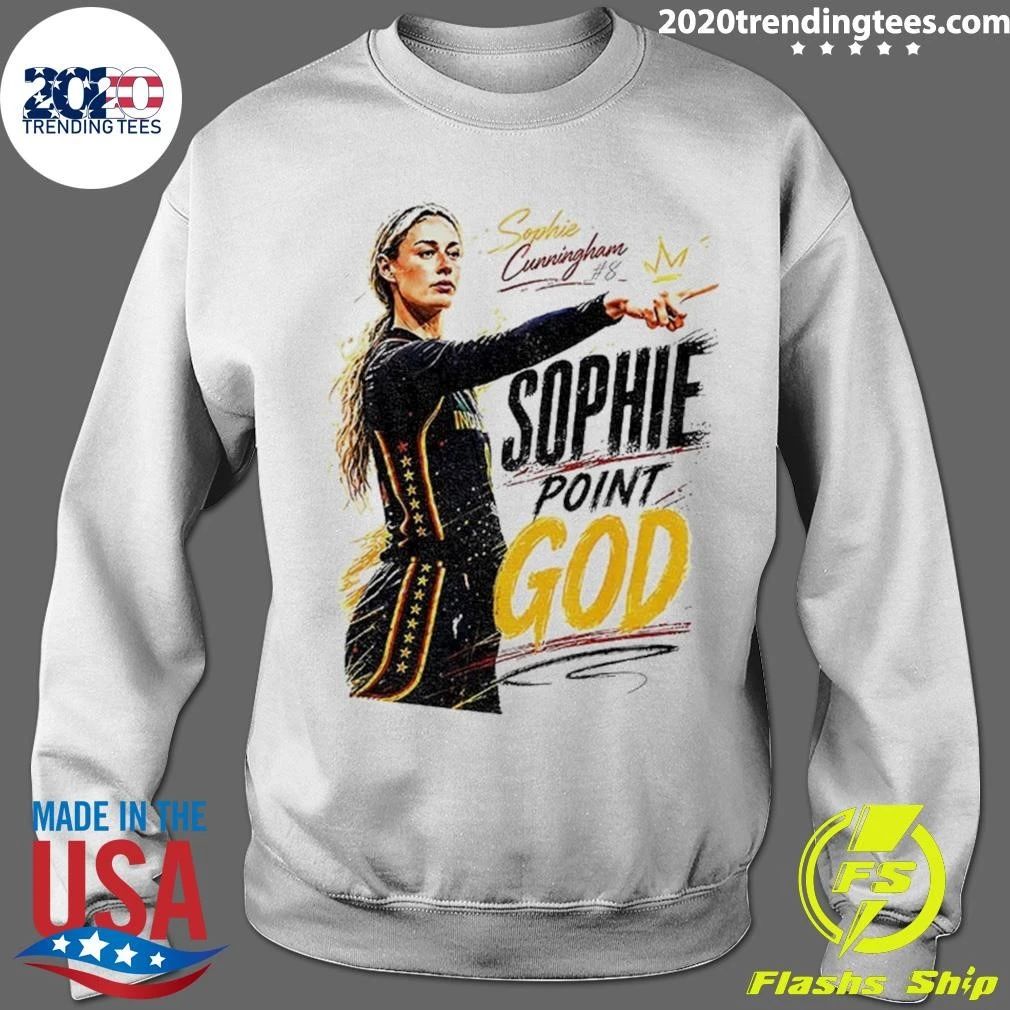 Sophie Cunningham Point God Indiana Fever Basketball Wnba Vintage Shirt