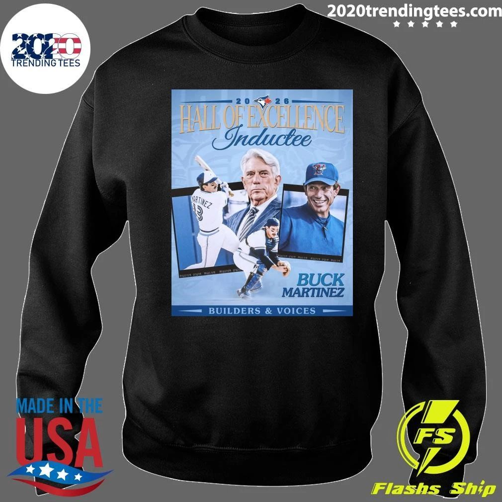 Buck Martinez takes his place in the Hall of Excellence 2026 Shirt
