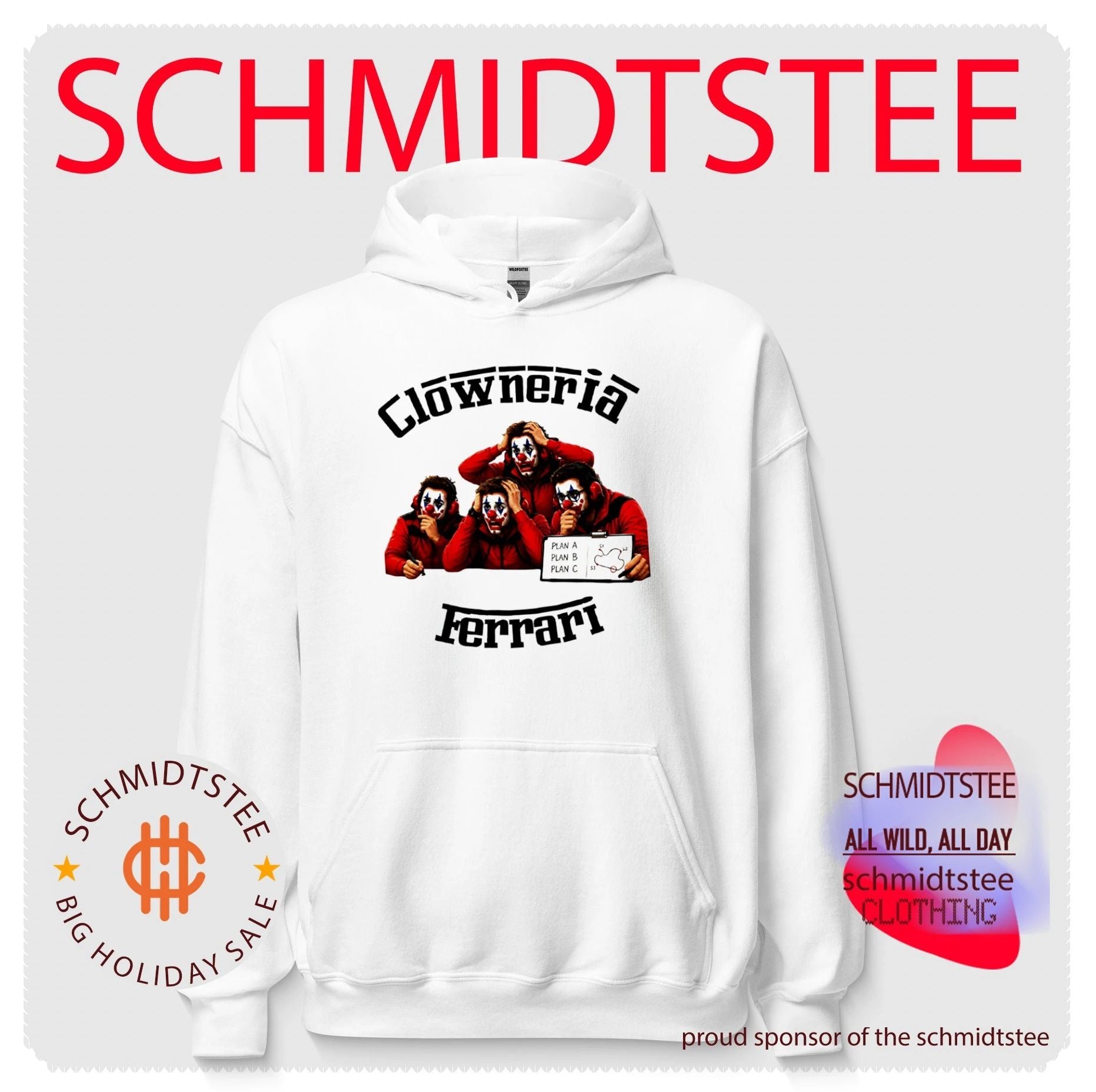 Clowneria Ferrari Clown Quartet shirt