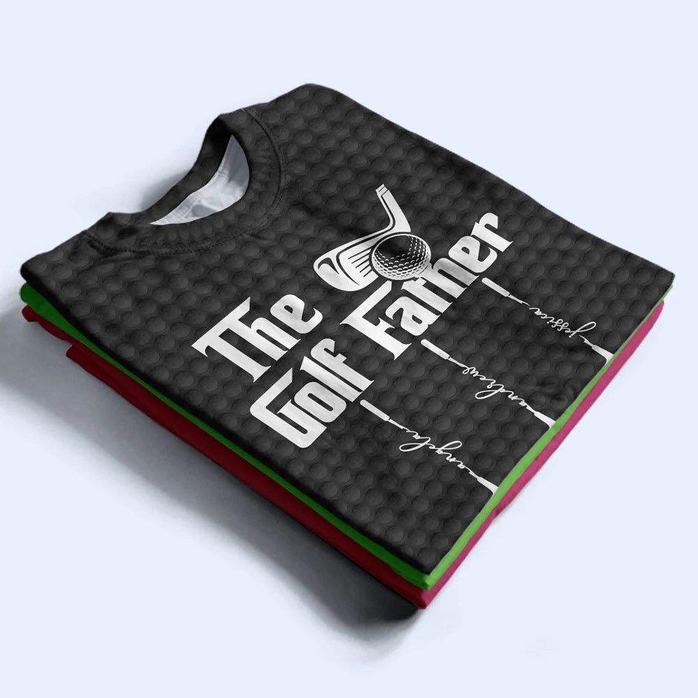 The Golf Father - Personalized Full Print T Shirt