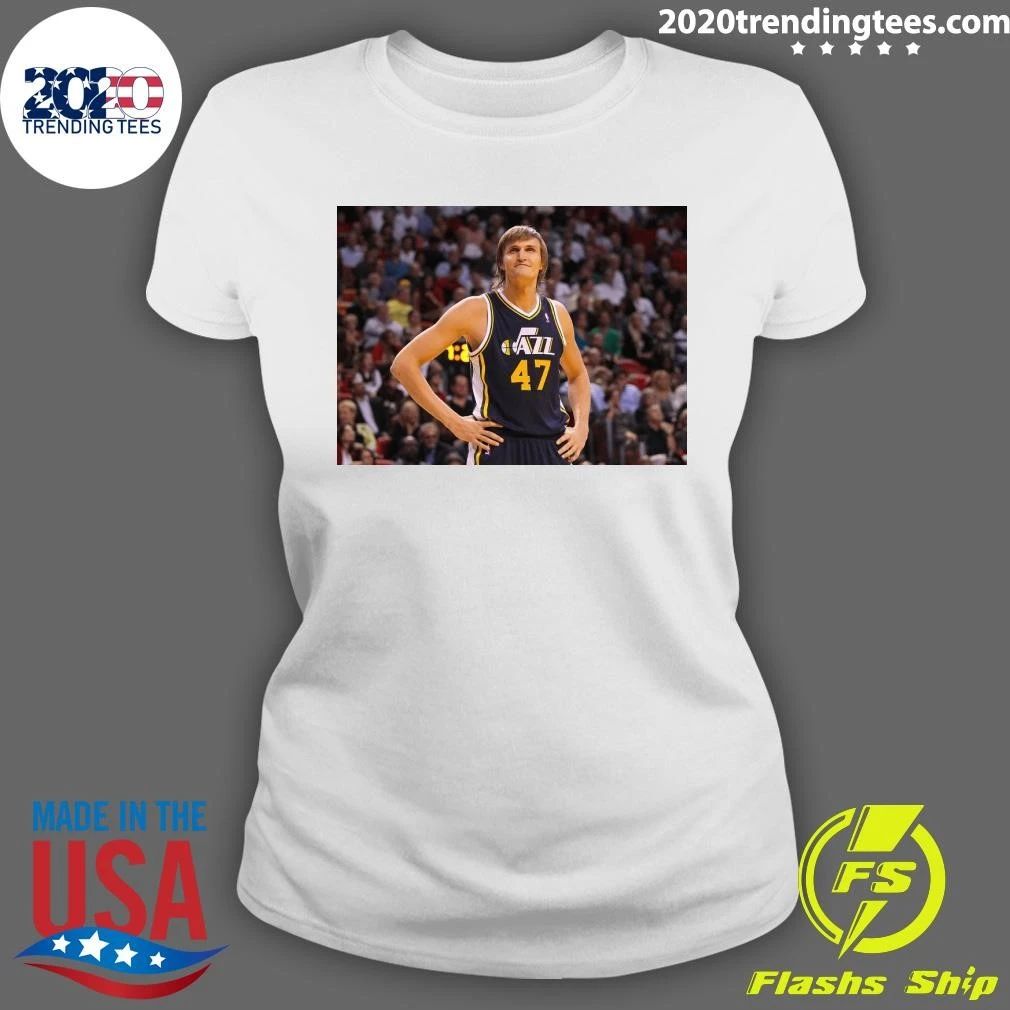 Andrei Kirilenko AK-47 Utah Jazz No. 47 Classic NBA Basketball Shirt