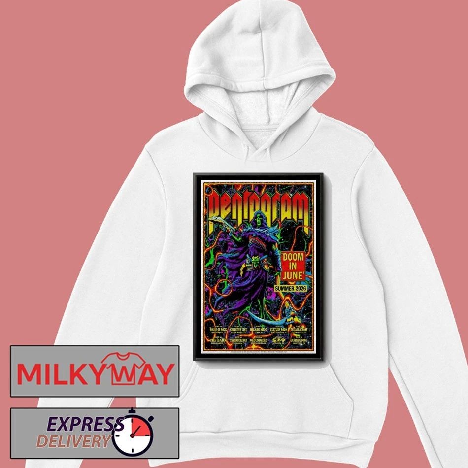 Pentagram Tour Summer 2026 Poster shirt
