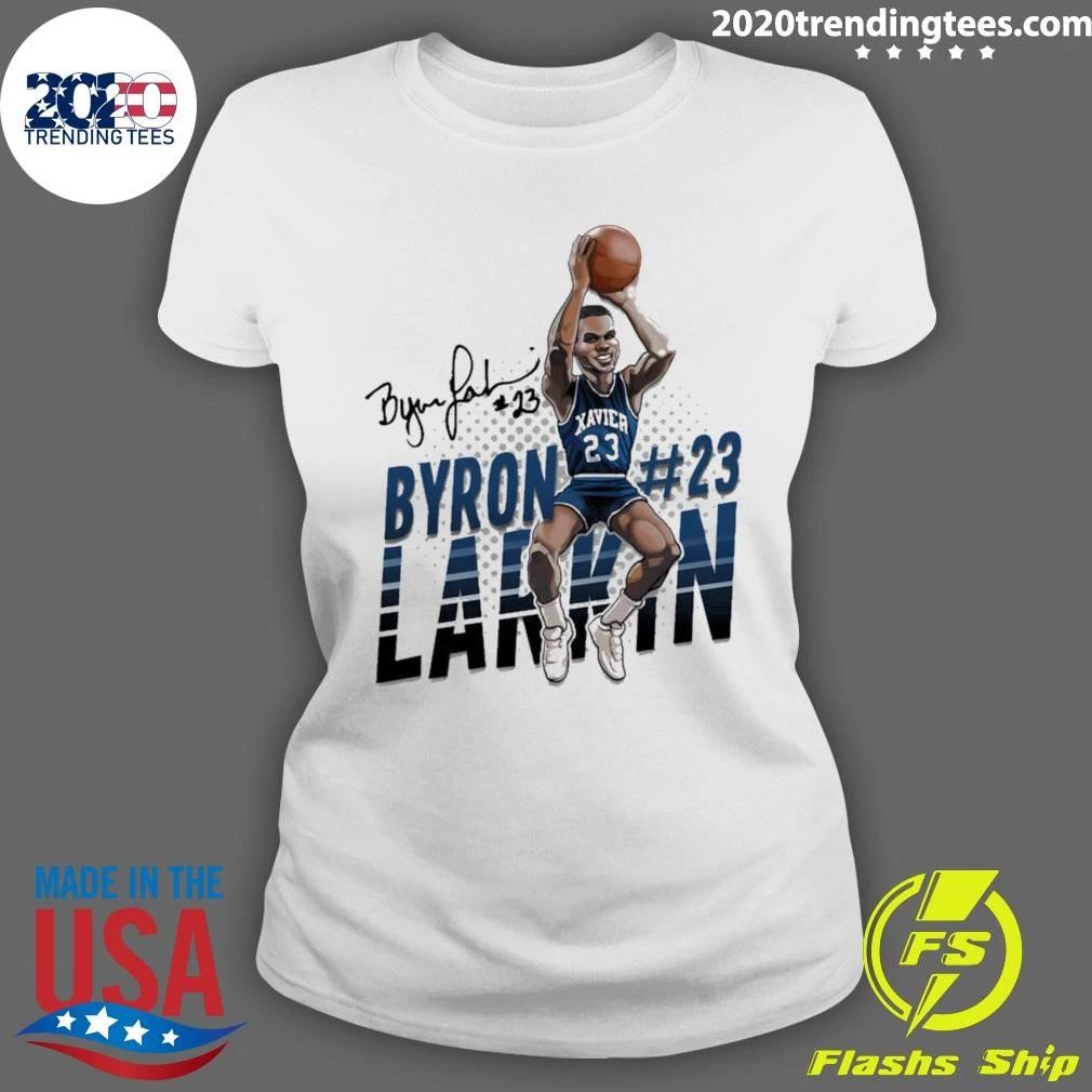 Byron Larkin Hall Of Heroes Signature Shirt
